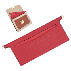 Индийский Красный Вставки-органайзеры для сумок из микрофибры, со сплавочной фурнитурой, прямоугольные, золотой свет, Индийская красная, 80x220x3 мм