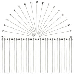 Нержавеющая Сталь Цвет 400 шт. 304 штифты с шарообразной головкой из нержавеющей стали для изготовления ювелирных изделий, цвет нержавеющей стали, 40x0.7 мм, 21 датчик, Руководитель: 2 mm