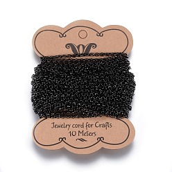 Electrophoresis Black 304 из нержавеющей стали цепи Роло, несварные, для изготовления ювелирных изделий, ионное покрытие (ip), электрофорез черный, 3x1 мм, около 32.8 футов (10 м) на карту