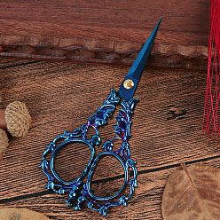Синий Ножницы из нержавеющей стали «ландыш», ножницы для вышивания, швейные ножницы, синие, 170x80x8 мм