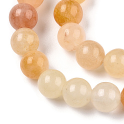 Yellow Aventurine Natural Yellow Aventurine Beads Strands, Round, 6mm, Hole: 1mm, about 66pcs/strand, 15.7 inch