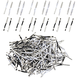 (52) Непрозрачная лаванда 200шт. 2 цвета эластичный колючий шнур, фурнитура из нержавеющей стали , для фиксации пальцевого кольца, разноцветные, 34~36x1 мм, 100 шт / цвет