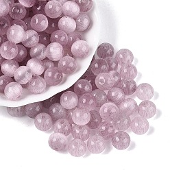 чертополох Стеклянные бусины в стиле верстака класса А FGB, круглые, имитация шарики глаза кота, чертополох, 9.5 мм, отверстие : 1.4~1.6 мм, Около 420 шт / фунт