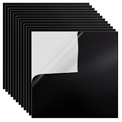 Negro Papel autoadhesivo para pruebas láser, Papel de prueba para máquina de grabado, plaza, negro, 200x200x0.2 mm