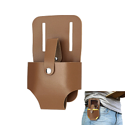 Pérou Porte-mètre ruban en cuir PU pour ceinture, clips de ceinture porte-outils, Pérou, 19.8x12.8x1.15 cm