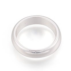 Silver Plated Electroplated Non-magnetic Synthetic Hematite Rings, Silver Plated, Size: 11, 20mm