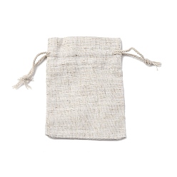 Желтая Старая Ткань  Мешочки для упаковки из хлопка, прямоугольные, старое кружево, 12x9.3x0.35 см