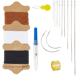 (52) Непрозрачная лаванда Швейные инструменты, включая вощеный нейлоновый шнур, швейные иглы из углеродистой стали, железа швейная игла устройства резьбы нитенаправительной инструмента, железные швейные наперстки, пластиковые разрывные устройства, разноцветные, 0.55 мм