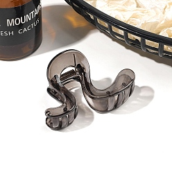 Серый Заколки для волос с когтями из смолы, аксессуары для волос для женщин и девочек, серые, 80 мм