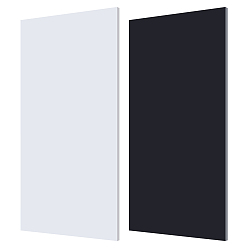 (52) Непрозрачная лаванда 2 листы 2 цветные листы полиэтилена высокой плотности, прямоугольные, разноцветные, 30.5x15.3x0.6 см, 1 лист / цвет