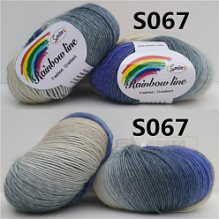 Königsblau Wollstrickgarn, Segment gefärbt, Häkelgarn, für DIY-Mütze, Schal, Umhang, königsblau, 2 mm, ca. 196.85 Yards (180 m)/Knüll