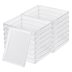 Прозрачный 15шт. пластиковые упаковочные коробки с крышкой, прямоугольные, прозрачные, 7x9.4x1.1 см
