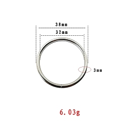 Платина Открытые кольца прыжок, кольцо, платина, 9 датчик, 32x3 мм
