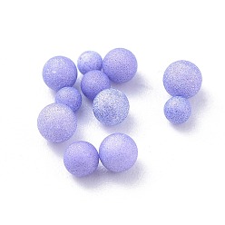 Blue Violet Craft Foam Balls, Round, for DIY Wedding Holiday Crafts Making, Blue Violet, 1.5~3.5mm