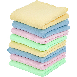 (52) Непрозрачная лаванда 8 шт. 4 цвета салфетка из микрофибры для чистки музыкальных инструментов, квадратный, разноцветные, 300x285x0.5 мм, 2 шт / цвет