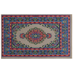 Темный Хаки Миниатюрные украшения из ткани, аксессуары для домашнего кукольного домика с микро-ландшафтом, притворяясь опорными украшениями, ковер, Темный хаки, 155x102 мм