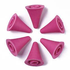 Камелия Пластиковые поделки инструмент ткачество спицы шапки, спицы пробка, камелия, 20x17 мм, отверстие : 5 мм