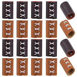 (52) Непрозрачная лаванда 20шт. 2 цвета, ремешок из искусственной кожи, регулировочные пряжки, колонка, разноцветные, 31x18x21 мм, 10 шт / цвет