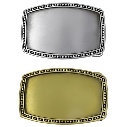 (52) Непрозрачная лаванда 2шт 2 цвета пряжки из сплава, застежка на пояс, прямоугольные, разноцветные, 57.5x85x12 мм, 1 шт / цвет