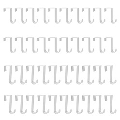 White 40Pcs 2 Styles Plastic Radiator Hook, White, 86~120x29~31x65mm, 20pcs/style