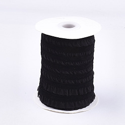 Black Velvet Organza Ribbon, Black, 5/8 inch(15mm), about 20yards/roll(18.29m/roll)