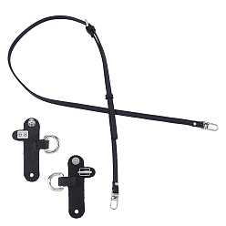 Платина Кожаные ремни для сумок, с подвесными застежками, платина, 95.7x0.95x0.2 см