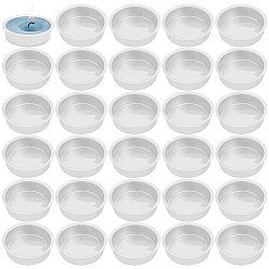 Серебро Алюминиевый стакан для свечи, аксессуары для изготовления свечей из банок, серебряные, 4.8x1.25 см, Внутренний диаметр: 4.05 cm