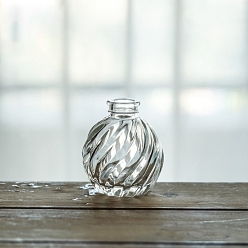 Transparent Transparente Glasvase, Pflanzen Sie einen frischen Blumenarrangement-Blumentopf, Wohnzimmer-Desktop-Dekoration, Transparent, 38x80 mm