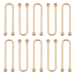 Золотой 10зажимы для бикини из сплава, запасная часть застежки бюстгальтера, золотые, 72x22.5x8 мм