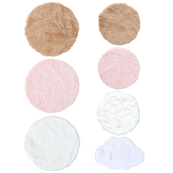 (52) Непрозрачная лаванда Мини-ковер из полиэстера/велюра, для аксессуаров для кукольного домика, модели наземных украшений, разноцветные, 100~180x120~150x0.5~8 мм, 1 шт / стиль