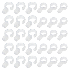 Белый 60шт. 2 виды пластиковых крючков, ветрозащитный крючок, белые, 40~43.5x22.5~26x14 мм, 30 шт / стиль