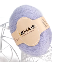 Лиловый Пряжа из шерстяного волокна для вязания своими руками, мягкая кружевная пряжа для вязания крючком, вязание свитера, шарф, шаль, сирень, 0.9 мм, около 270.12 ярдов (247 м) / моток