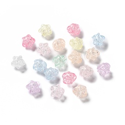 Mixed Color Transparent Acrylic Beads, Star, Mixed Color, 11.5x11.5x9.5mm, Hole: 2.2mm