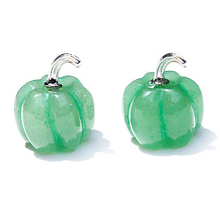 Зеленый Авантюрин Резные фигурки целебной тыквы из натурального зеленого авантюрина, Украшения из камня с энергией Рейки, 20 мм