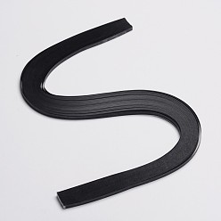 Black Quilling Paper Strips, Black, 530x5mm, about 120strips/bag