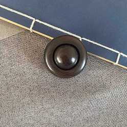 Коричневый Деревянный массажный инструмент, плоско-круглые, кофе, 50 мм