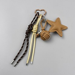 Перу Декоративный подвесной светильник из искусственной кожи и сплава, звезда, с нейлоновой, Перу, 260 мм