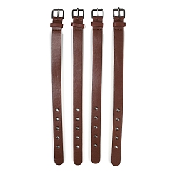 Коричневый Ремень из искусственной кожи, с железными пряжками, кофе, 420x25 мм