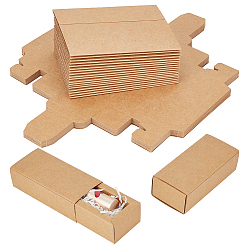Tan Kraft Paper Drawer Box, Rectangle, Tan, 12.2x5.3x3.7cm