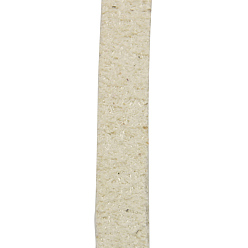 Beige Korean Faux Suede Cord, Faux Suede Lace, with PU Leather, Beige, 3x1.5mm, about 100yards/roll(300 feet/roll)