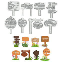 Mixed Shapes Трафареты для резки дорожных знаков из углеродистой стали, Шаблон для изготовления бумажных карточек с декоративным тиснением для скрапбукинга своими руками, художественный промысел, разнообразные, 79x126x0.8 мм