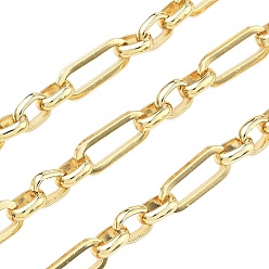 Настоящее золото 18K Латунные прямоугольные цепи, долговечный, стойки покрытие, без свинца и без кадмия, несварные, с катушкой, реальный 18 k позолоченный, 13x5.5x1.5 mm и 6.5x5.5x2 mm
