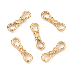 Real 18K Gold Plated SHEGRACE Brass Lobster Claw Clasps, Lead Free & Cadmium Free & Nickel Free, Real 18K Gold Plated, 16x5x3mm, Hole: 4.5x3.5mm