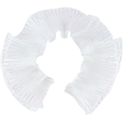 Нектар 10 ярдов полиэстер цвета русалки с плиссированной кружевной отделкой лентой, отделка из органзы, для декоративной одежды своими руками, нектар, 4-3/8~4-3/4 дюйм (111~120 мм)