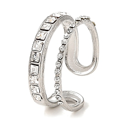 Нержавеющая Сталь Цвет 304 открытая манжета из нержавеющей стали для женщин, со стразами, цвет нержавеющей стали, регулируемый