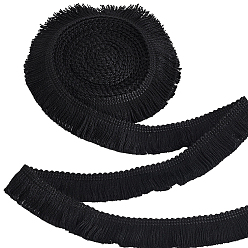 Белый 40 ярдов хлопчатобумажной кружевной ленты с кисточками, аксессуары для одежды, белые, 1 дюйм (24 мм), около 40.00 ярдов (36.58 м) / комплект