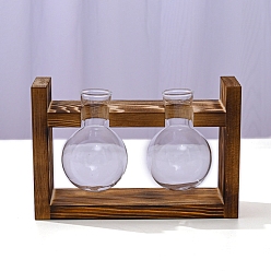 Другие Стеклянный гидропонный контейнер настольное искусство украшение, с находкой по дереву, кокосовый brwon, лампа, 198x57x130 мм