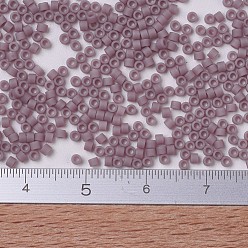 (DB0758) Matte Opaque Mauve MIYUKI Delica Beads, Cylinder, Japanese Seed Beads, 11/0, (DB0758) Matte Opaque Mauve, 1.3x1.6mm, Hole: 0.8mm, about 10000pcs/bag, 50g/bag