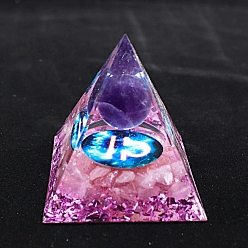 Весы Светящиеся созвездия, оргонитовые пирамиды, генераторы энергии из смолы, Рейки круглый камень внутри для украшения стола домашнего офиса, Весы, 60 мм