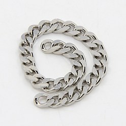 Stainless Steel Color 304 Stainless Steel Twist Chains, Faceted, Unwelded, Stainless Steel Color, 3x1.5mm
